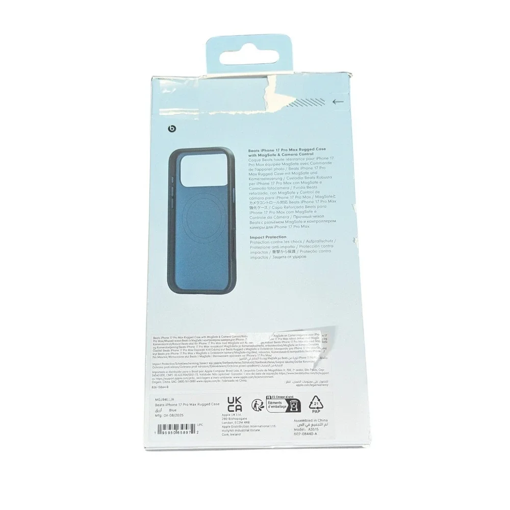 Cc4O Beats - iPhone 17 Pro Max Rugged Case w/MagSafe & Camera Control Rocky Blue